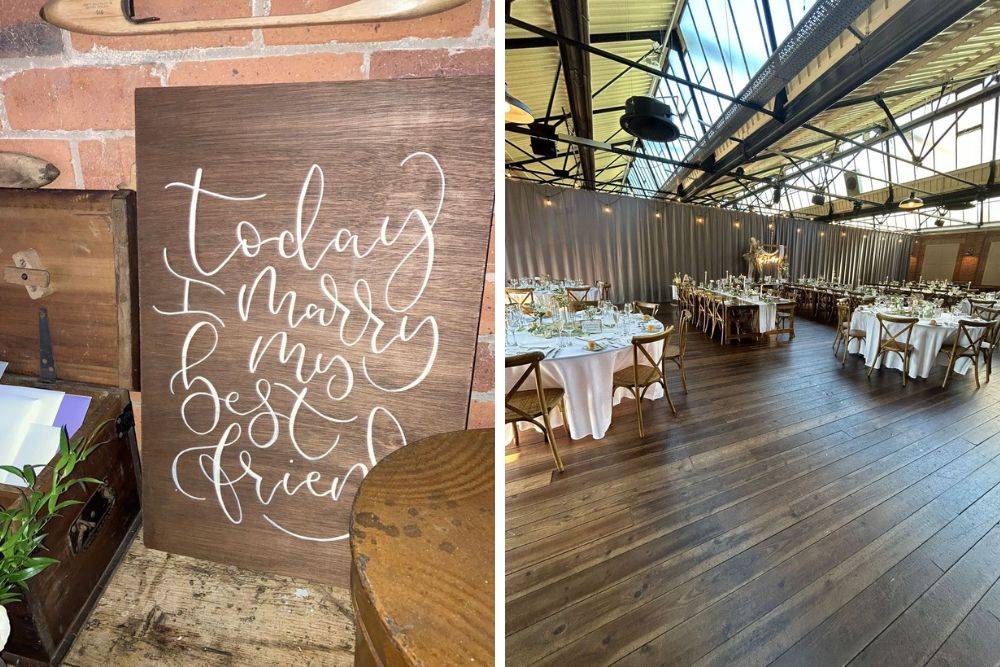 Shots of the rustic style venue
