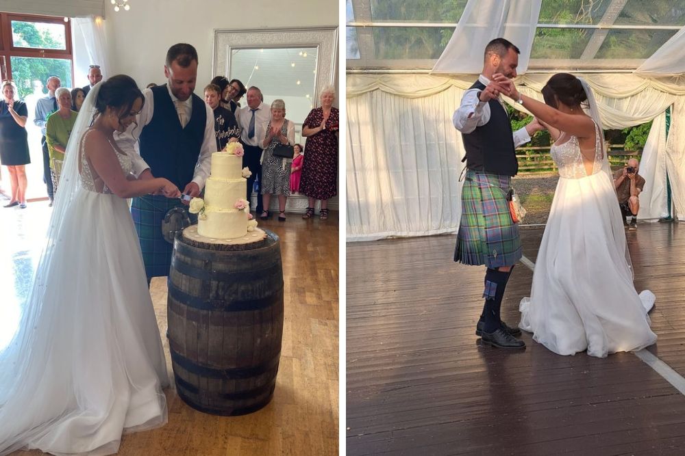 Wedding cake and the first dance