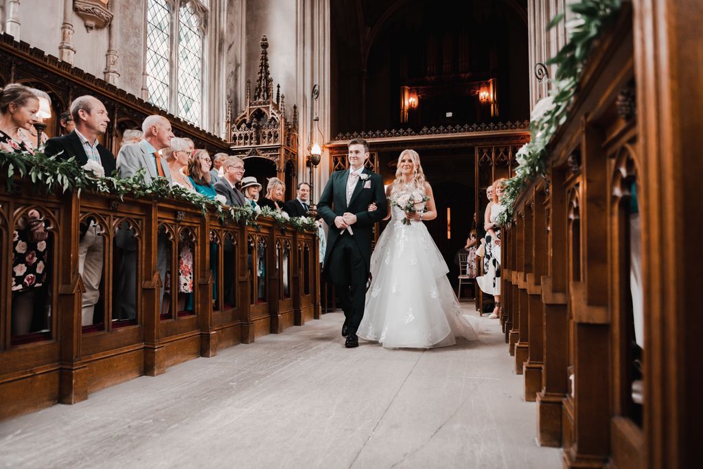 Walking down the aisle