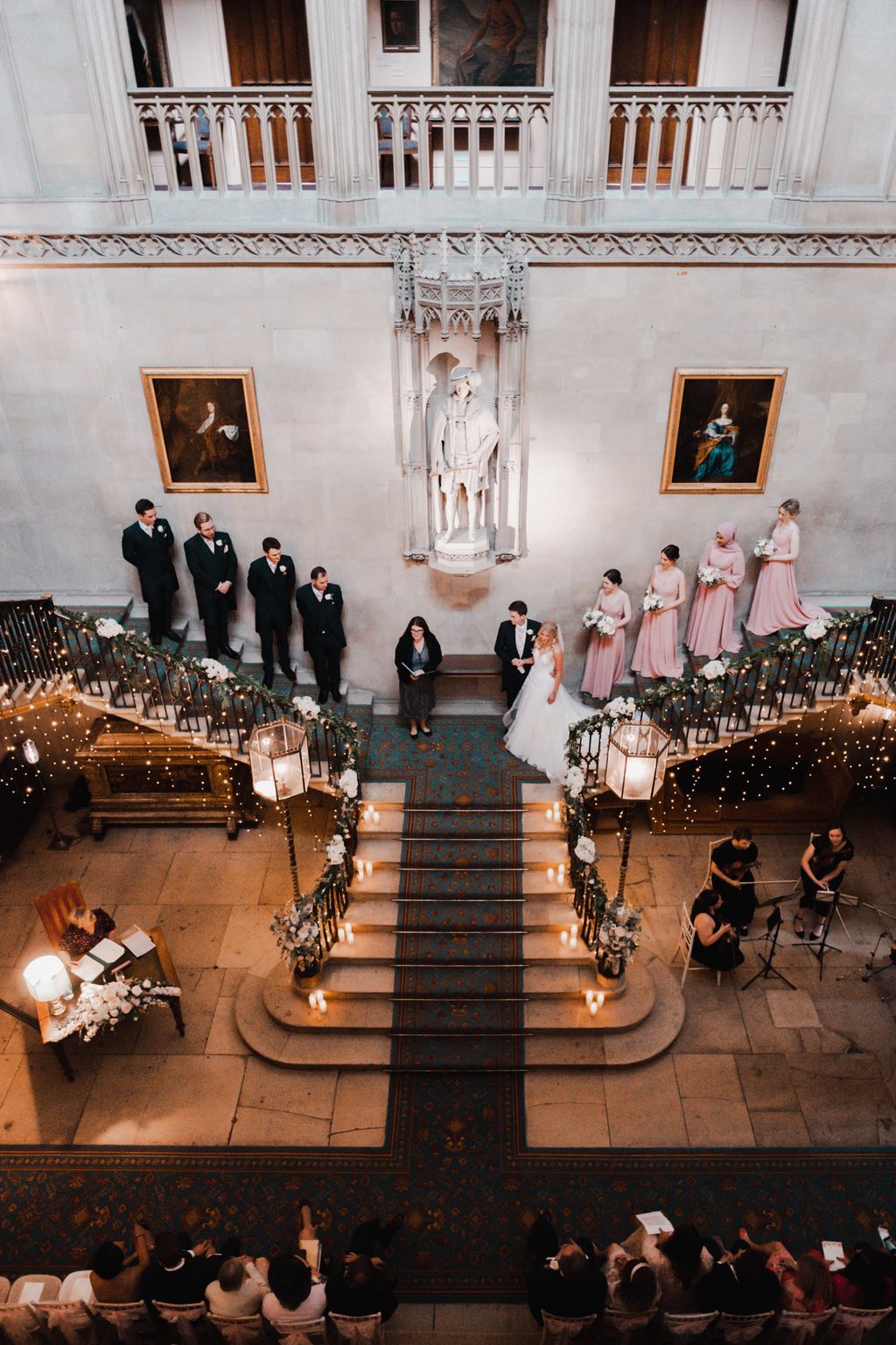 The wedding ceremony at Ashridge House