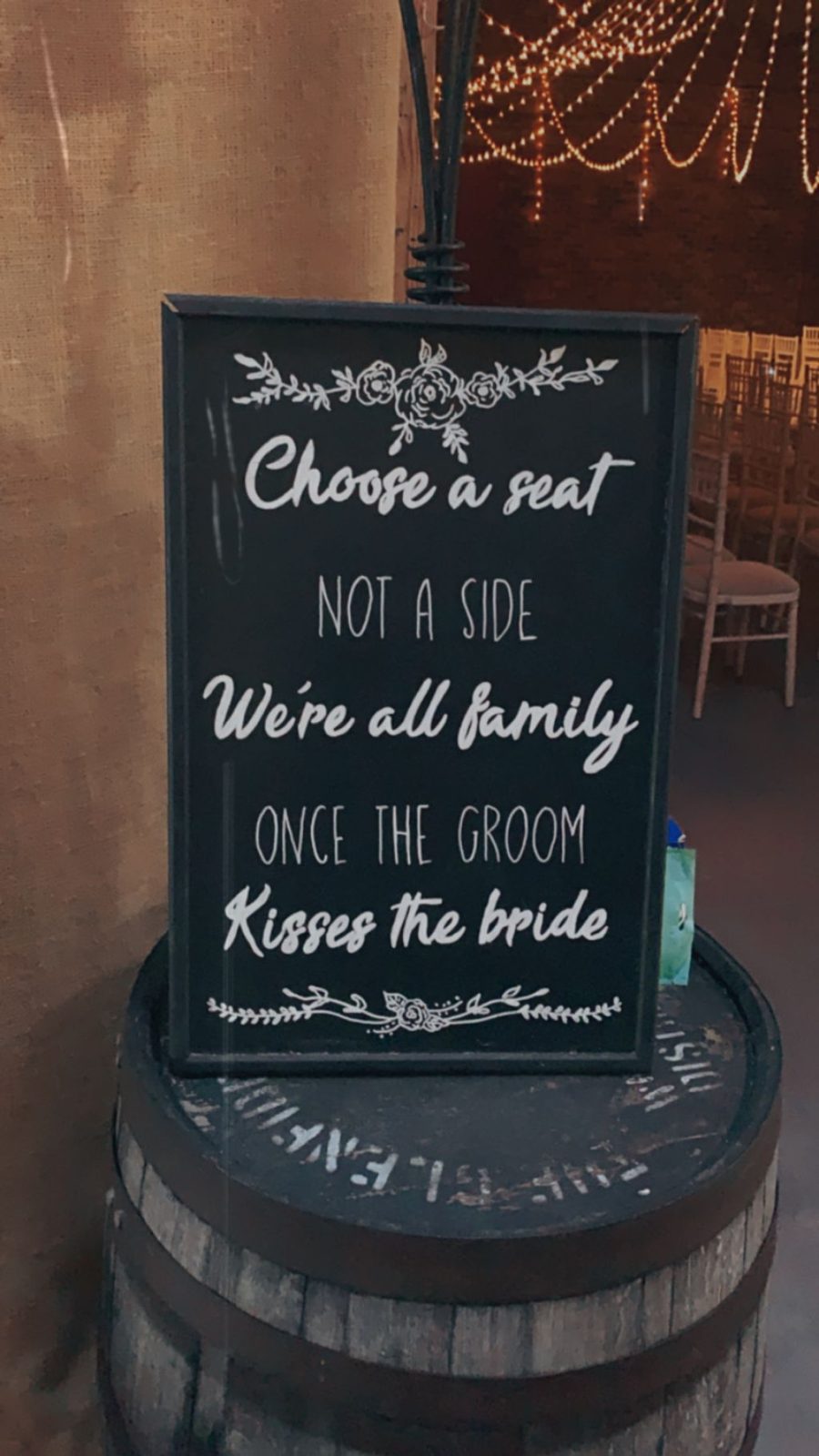 Wedding sign