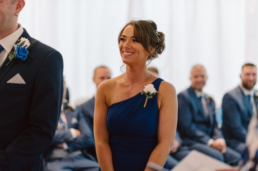 Blue bridesmaid dresses