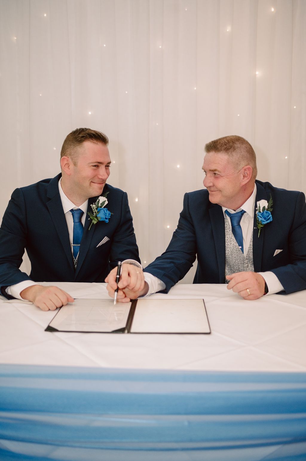 Tom & Andrew's summer wedding at the Mercure Daventry Court Hotel,