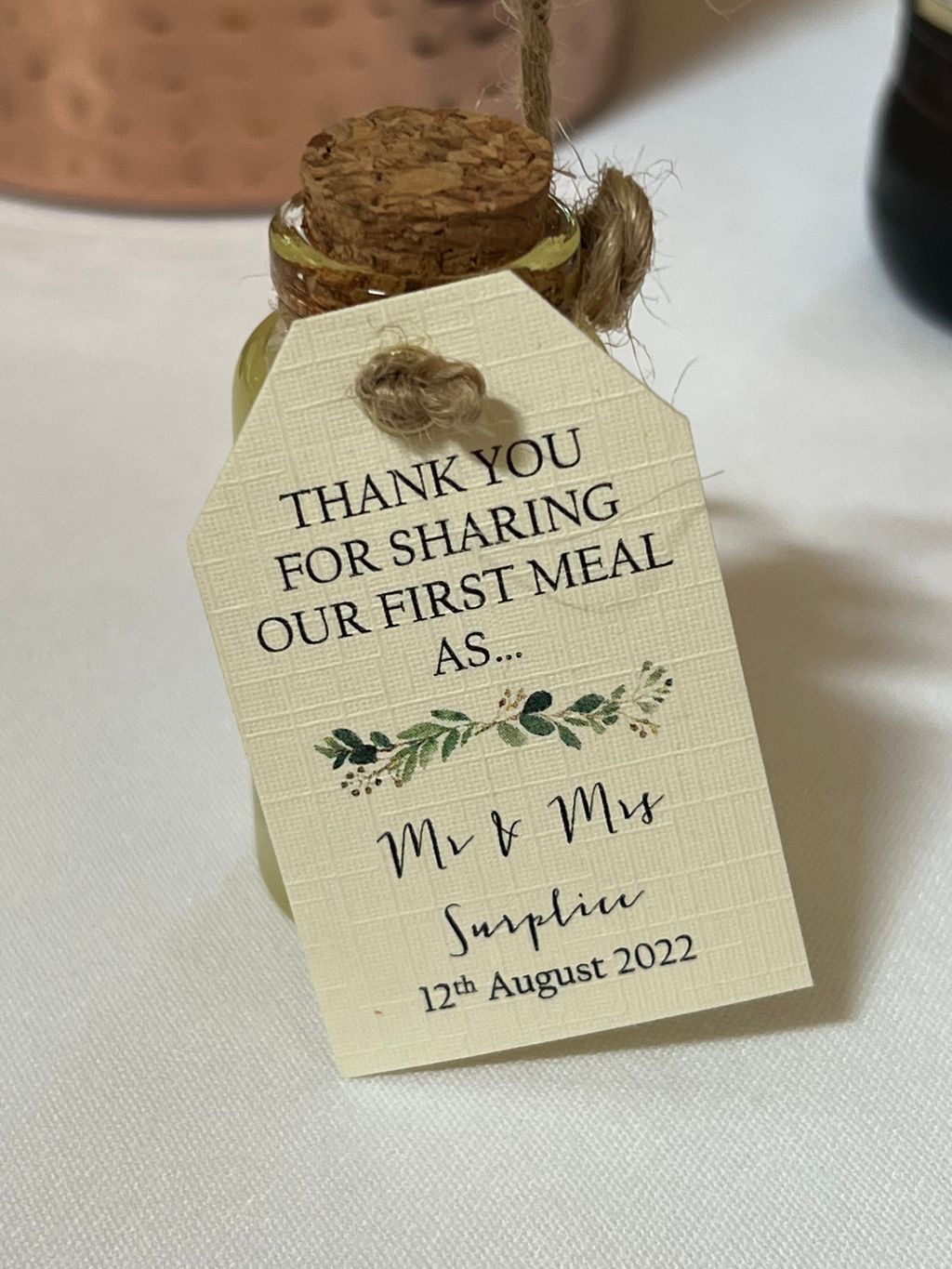 Wedding favours