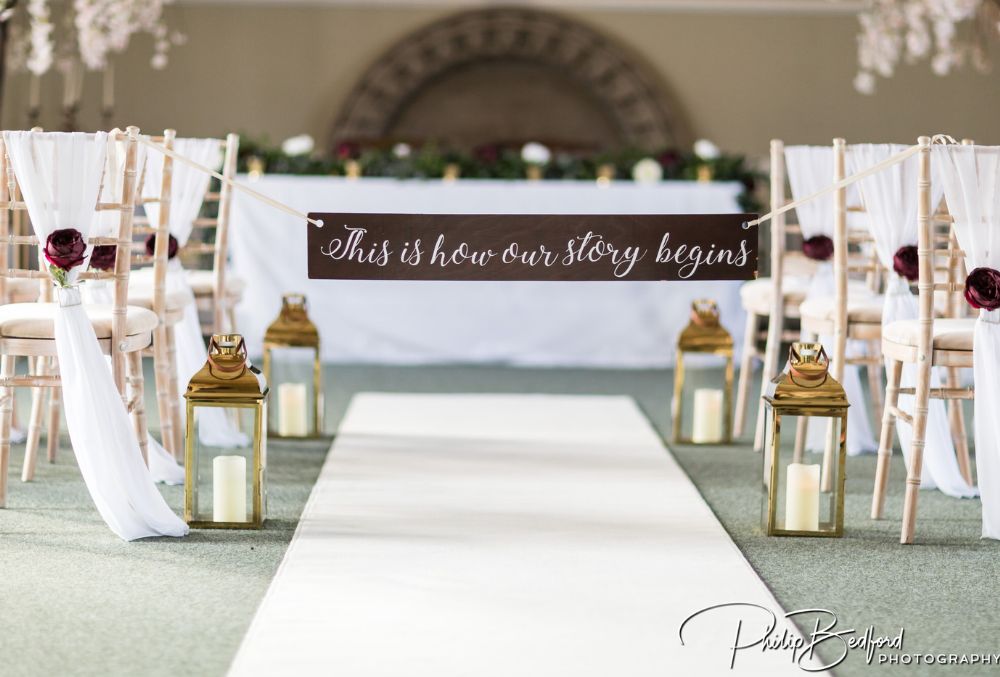 Wedding aisle decor