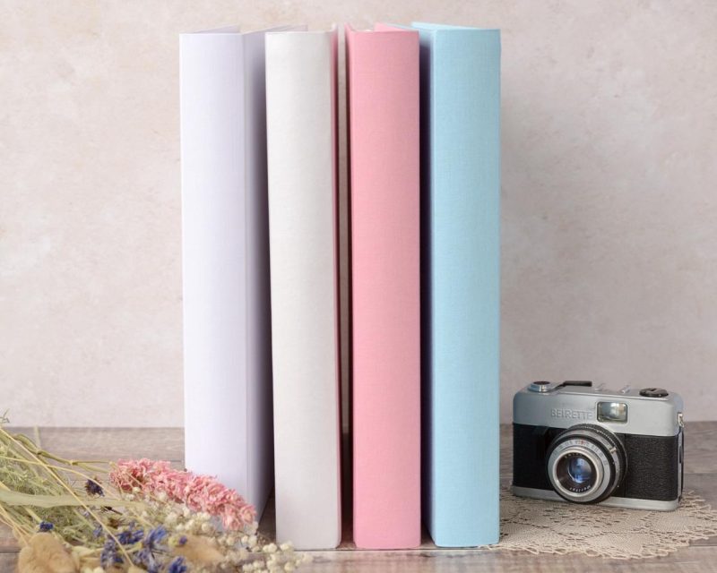 pastel wedding album