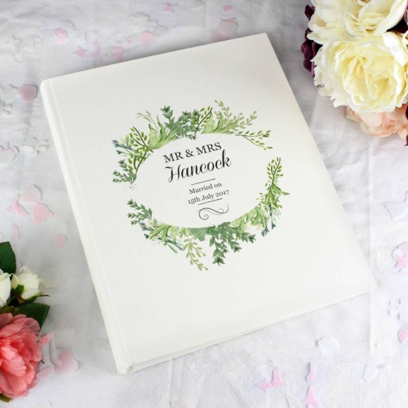 Botanical Personalised Wedding Album - Sassy Bloom, £32.99